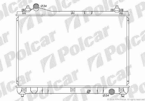 Polcar 7426083K - Radiator, mühərrikin soyudulması furqanavto.az