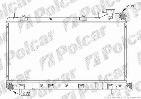Polcar 7211081K - Radiator, mühərrikin soyudulması furqanavto.az
