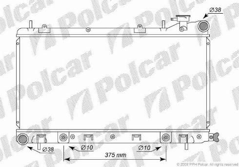 Polcar 7211082K - Radiator, mühərrikin soyudulması furqanavto.az