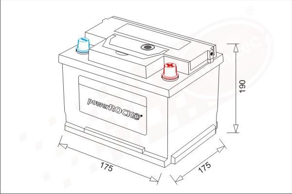 PowerROCK BAT040RHN - Başlanğıc batareyası furqanavto.az