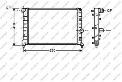 Prasco AA340R002 - Radiator, mühərrikin soyudulması furqanavto.az