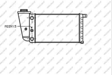 Prasco AB017R002 - Radiator, mühərrikin soyudulması furqanavto.az