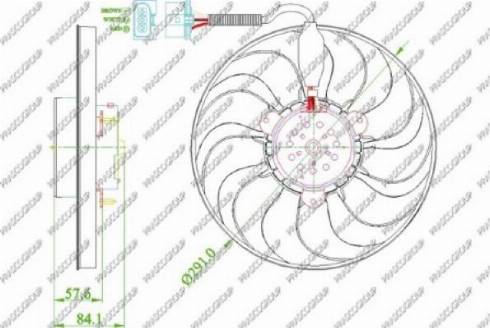 Prasco AD0163310 - Fen, radiator furqanavto.az