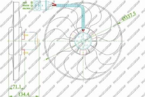 Prasco AD0163320 - Fen, radiator furqanavto.az