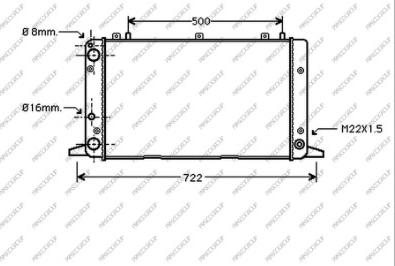 Prasco AD013R015 - Radiator, mühərrikin soyudulması furqanavto.az