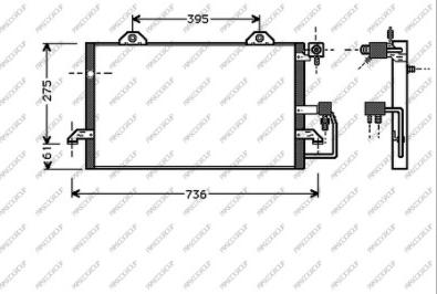 Prasco AD017C005 - Kondenser, kondisioner furqanavto.az