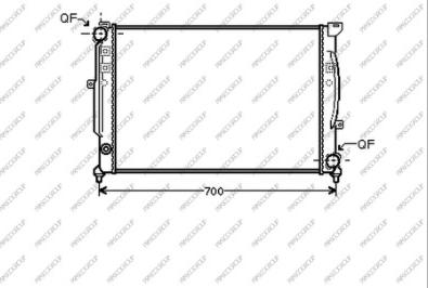 Prasco AD017R016 - Radiator, mühərrikin soyudulması furqanavto.az