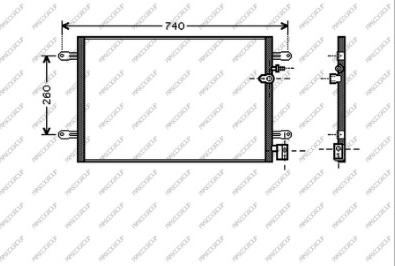 Prasco AD034C001 - Kondenser, kondisioner furqanavto.az