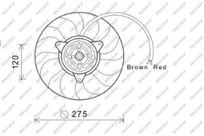 Prasco AD033F005 - Fen, radiator furqanavto.az