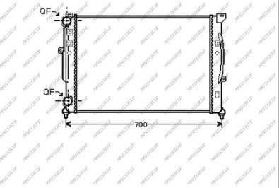 Prasco AD032R008 - Radiator, mühərrikin soyudulması furqanavto.az