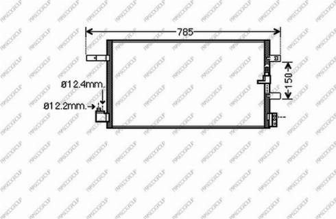 Prasco AD024C003 - Kondenser, kondisioner furqanavto.az