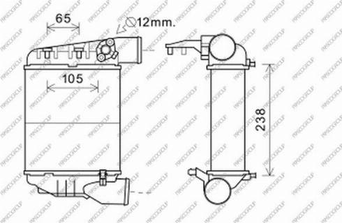 Prasco AD020N004 - Intercooler, şarj cihazı furqanavto.az