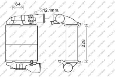 Prasco AD020N001 - Intercooler, şarj cihazı furqanavto.az