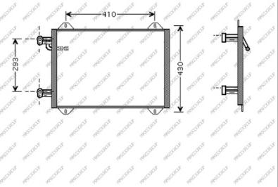 Prasco AD302C001 - Kondenser, kondisioner furqanavto.az