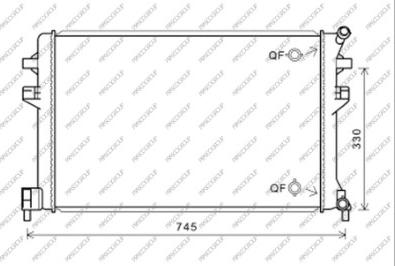 Prasco AD324R006 - Radiator, mühərrikin soyudulması furqanavto.az