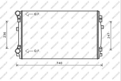 Prasco AD324R002 - Radiator, mühərrikin soyudulması furqanavto.az