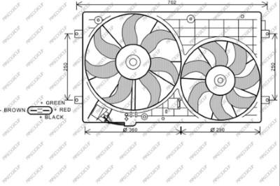 Prasco AD320F002 - Fen, radiator furqanavto.az