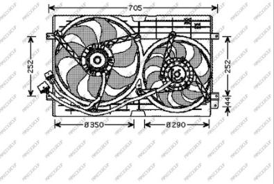 Prasco AD200F002 - Fen, radiator www.furqanavto.az