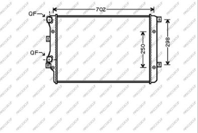 Prasco AD202R004 - Radiator, mühərrikin soyudulması furqanavto.az