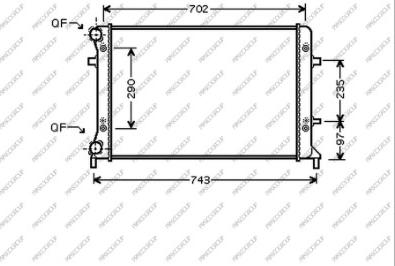 Prasco AD202R003 - Radiator, mühərrikin soyudulması furqanavto.az