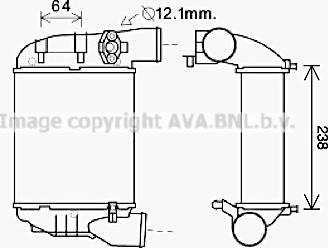 Prasco AIA4186 - Intercooler, şarj cihazı furqanavto.az