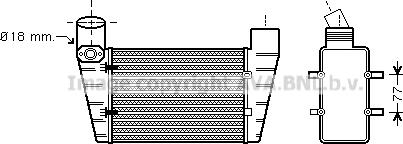 Prasco AI4225 - Intercooler, şarj cihazı furqanavto.az