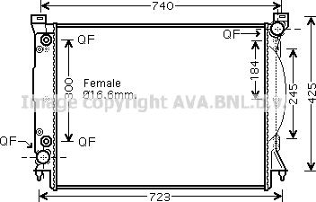 Prasco AI2246 - Radiator, mühərrikin soyudulması furqanavto.az