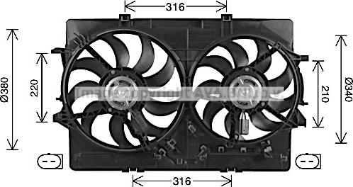 Prasco AI7522 - Fen, radiator furqanavto.az