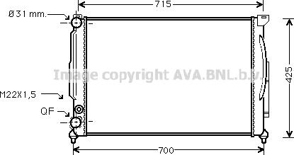 Prasco AIA2105 - Radiator, mühərrikin soyudulması furqanavto.az