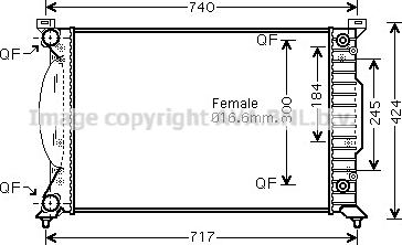 Prasco AIA2241 - Radiator, mühərrikin soyudulması furqanavto.az