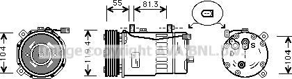 Prasco AIAK003 - Kompressor, kondisioner furqanavto.az