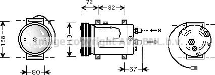 Prasco AIK177 - Kompressor, kondisioner furqanavto.az