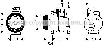 Prasco AIK261 - Kompressor, kondisioner furqanavto.az