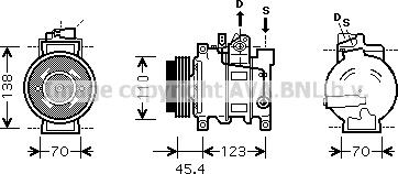 Prasco AIK227 - Kompressor, kondisioner furqanavto.az