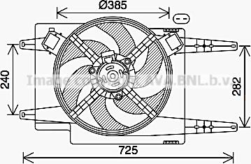 Prasco AL7525 - Fen, radiator furqanavto.az