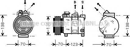 Prasco ALK016 - Kompressor, kondisioner furqanavto.az