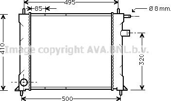 Prasco AU2110 - Radiator, mühərrikin soyudulması furqanavto.az