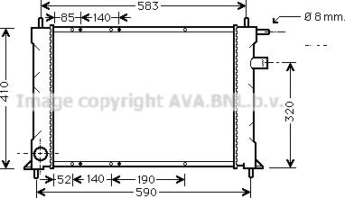 Prasco AU2111 - Radiator, mühərrikin soyudulması furqanavto.az