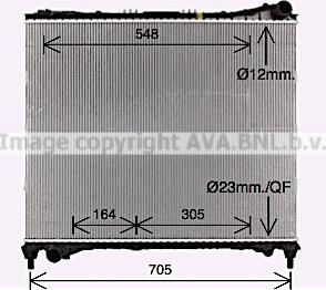 Prasco AU2337 - Radiator, mühərrikin soyudulması www.furqanavto.az