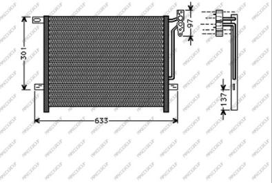 Prasco BM624C001 - Kondenser, kondisioner furqanavto.az