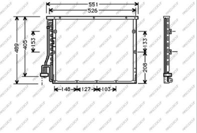 Prasco BM014C001 - Kondenser, kondisioner furqanavto.az