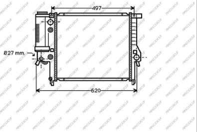 Prasco BM014R003 - Radiator, mühərrikin soyudulması furqanavto.az