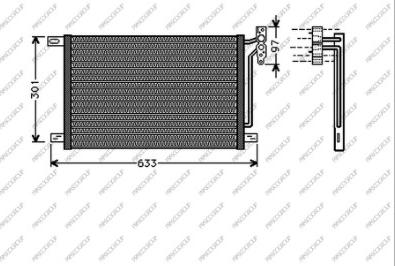 Prasco BM018C002 - Kondenser, kondisioner furqanavto.az