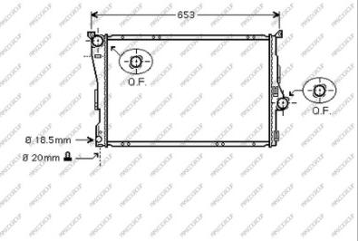 Prasco BM018R001 - Radiator, mühərrikin soyudulması furqanavto.az