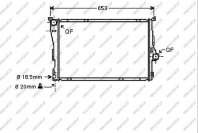 Prasco BM018R002 - Radiator, mühərrikin soyudulması furqanavto.az