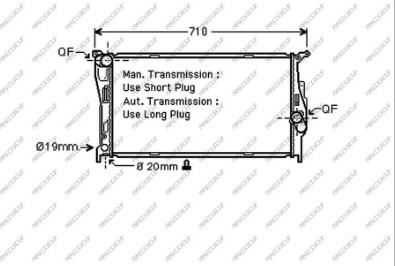 Prasco BM024R003 - Radiator, mühərrikin soyudulması furqanavto.az