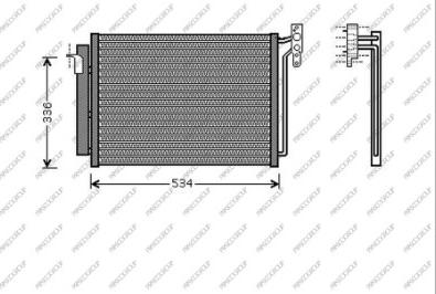 Prasco BM820C001 - Kondenser, kondisioner furqanavto.az