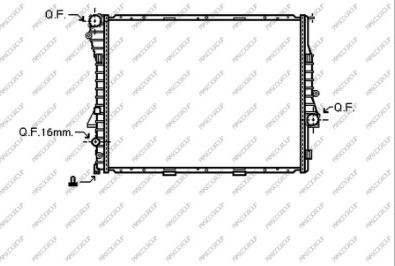 Prasco BM820R003 - Radiator, mühərrikin soyudulması furqanavto.az