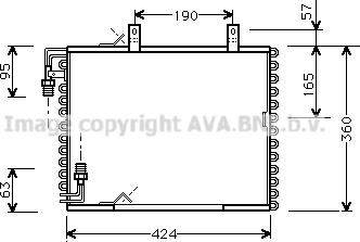 Prasco BW5147 - Kondenser, kondisioner furqanavto.az