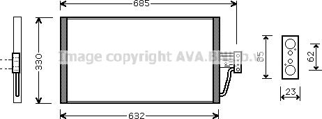 Prasco BW5254 - Kondenser, kondisioner furqanavto.az